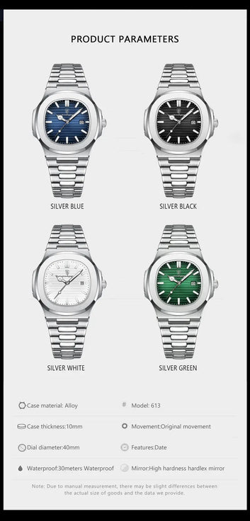 POEDAGAR New Men's Watch With Luminous Calendar, Trendy For Students, Cool And Hot Sale Quartz Wristwatch