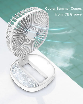 Foldable Desktop Mini Fan with Light