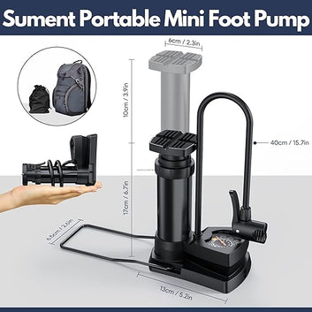 Foot Air Pump with Gauge