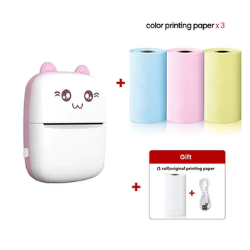 Pocket Inkless Mini Printer - Thermal Portable Bluetooth Wireless Mini Printer