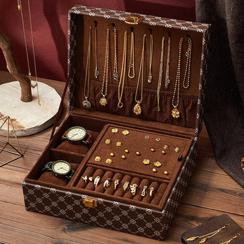 Classic Jewelry Box & Watch Organizer