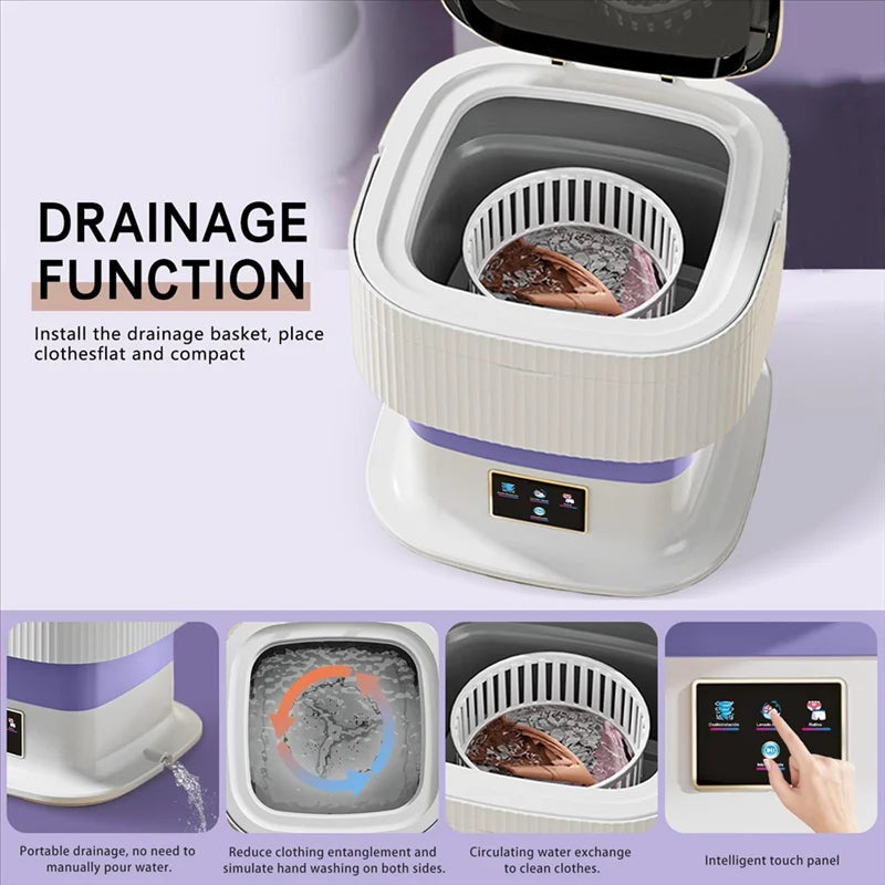Portable Mini Folding Washing Machine