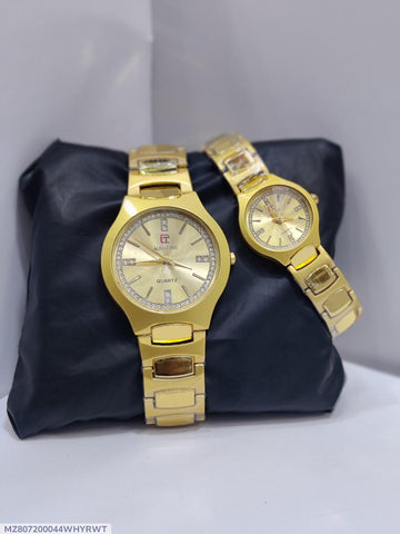 Couple's Gold Chain Watches