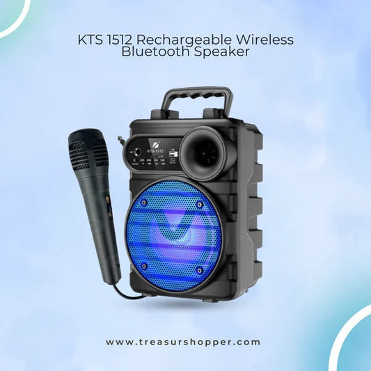 KTS-1512 Wireless Bluetooth Speaker – TWS, FM, USB, Mic, Original K Board