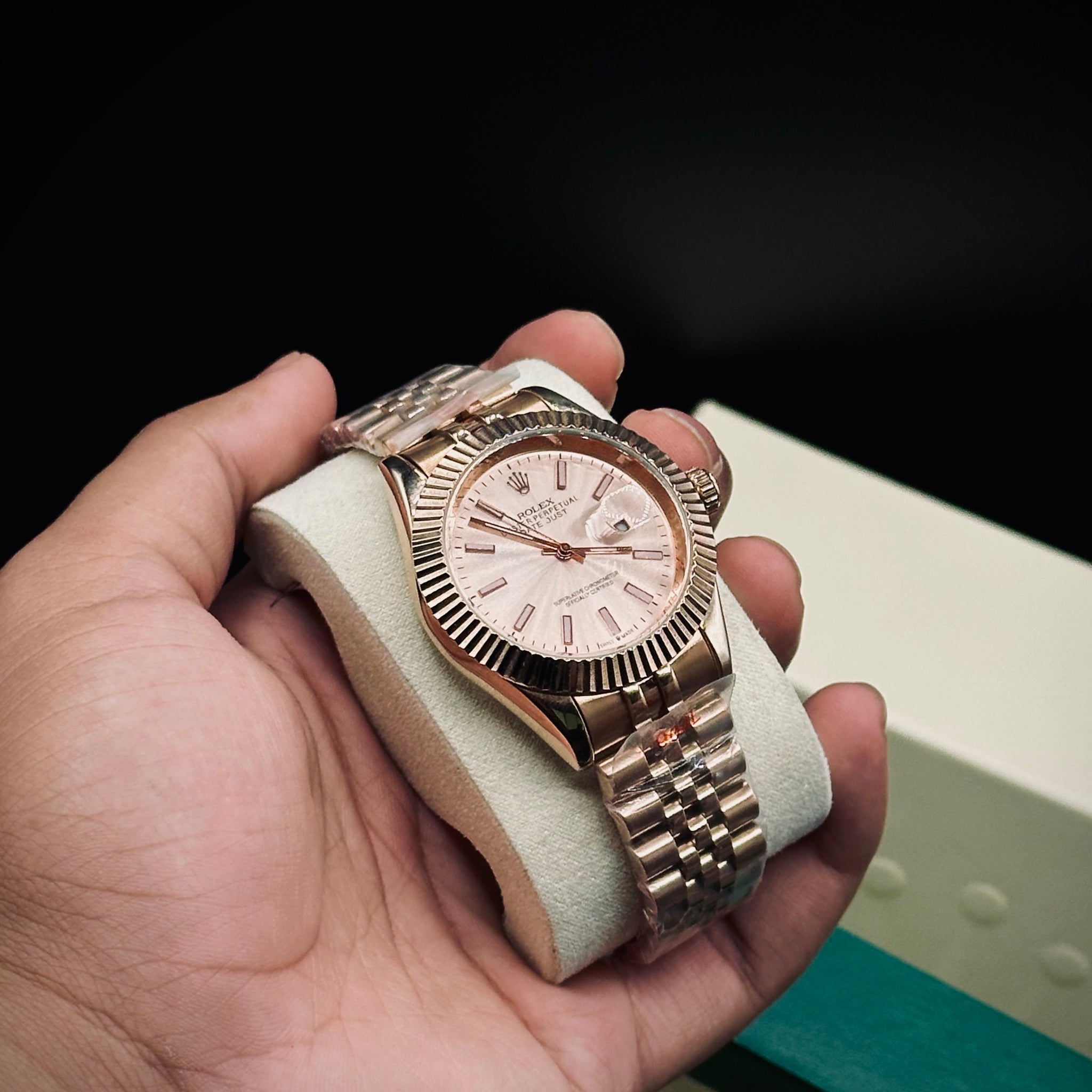 Rolex Date-Just Master AAA. Copy (Rose Gold)