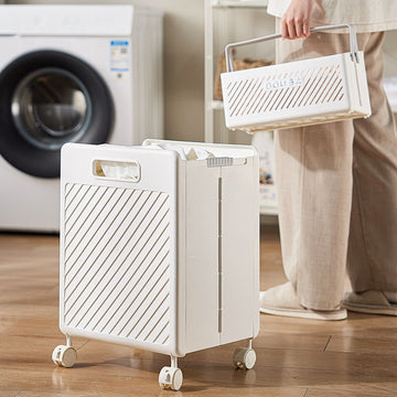 Foldable laundry Hamper basket with Wheels