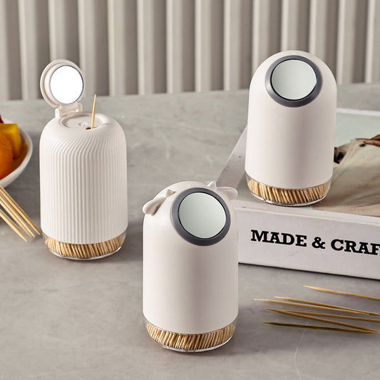 Creative Toothpick Dispenser with Mirror