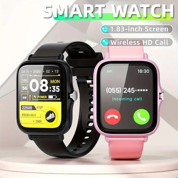 Elegant Unisex Smartwatch with Multiple Sports Modes, 4.65cm Display, Wireless Call, USB Charging, Alloy Body & Silicone Strap