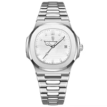 POEDAGAR Square Luxury Men Wristwatch Waterproof