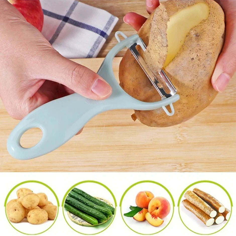 Multipurpose 2in1 Peeler And Scissors Set Kitchen Tool