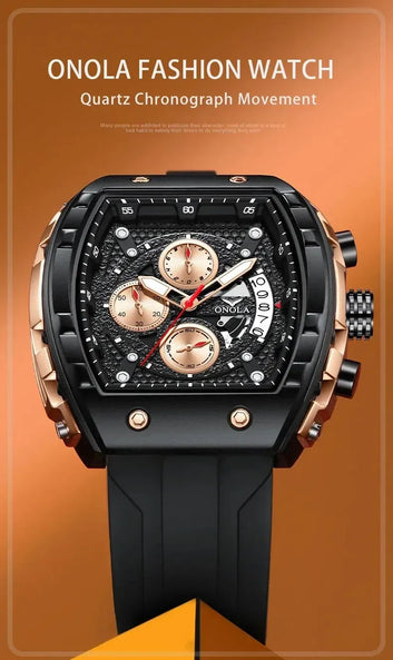 Premium Quality Rubber Strap Watch for Men