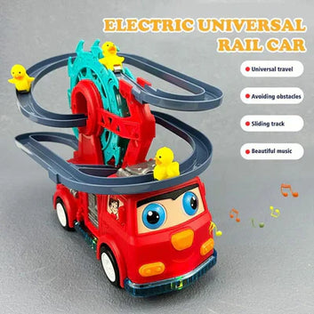 Fire Rail Car with Duck Slide Track